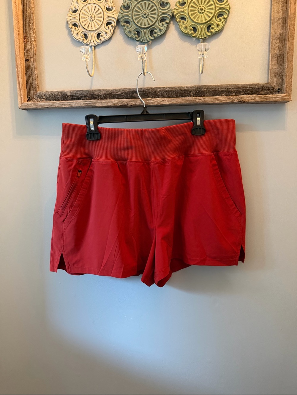 Women's Rust Red Athletic Shorts